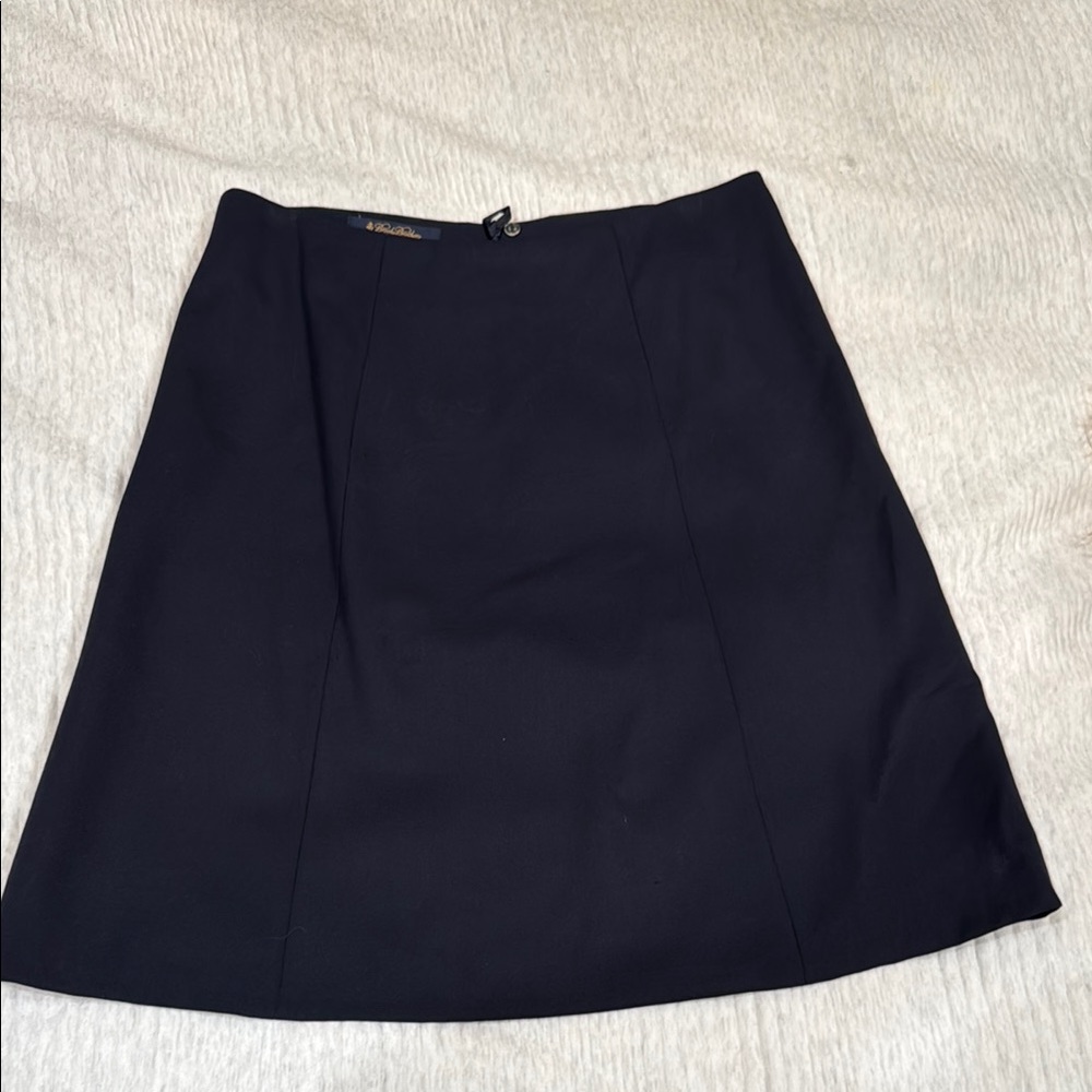 Brooks Brothers Classic Navy 100% Wool Skirt